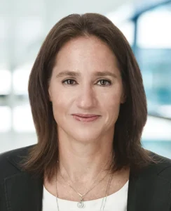 Headshot of a woman in an office setting